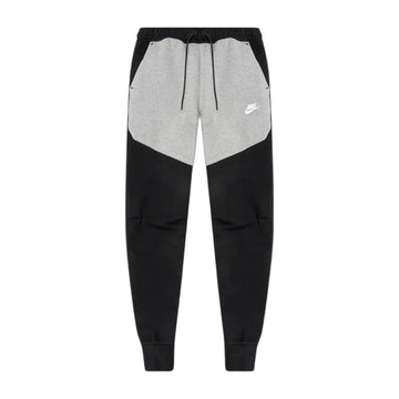 بنطال رياضي Nike Tech Fleece باللونين الأسود والرمادي