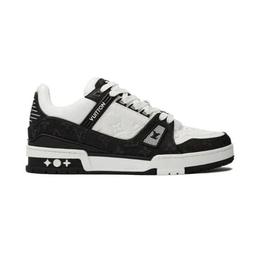 LOUIS VUITTON LV MONOGRAM BLACK DENIM SNEAKER