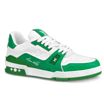 LOUIS VUITTON LV TRAINER '54' WHITE GREEN SNEAKER