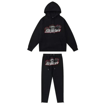 Trapstar London Shooters Black Red Edge Tracksuit