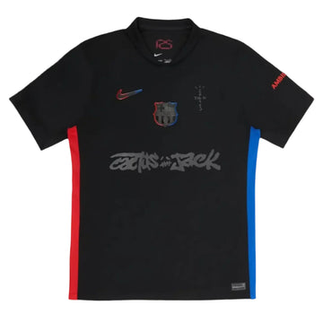 Travis Scott x FC Barcelona 2024/25 Match Away Cactus Jack Jersey Black