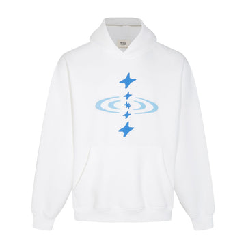 Broken Planet Galaxy Logo Hoodie White