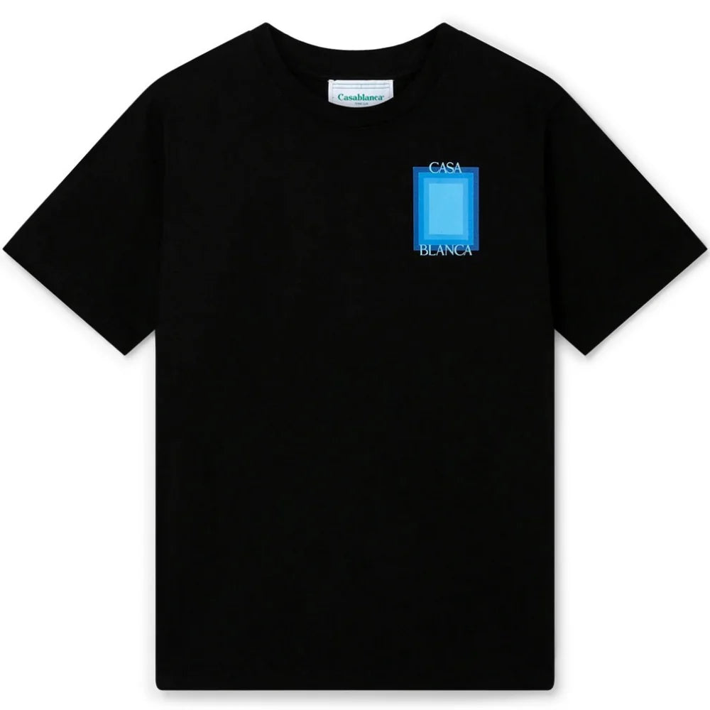 Casablanca T Shirt Rectangle Black