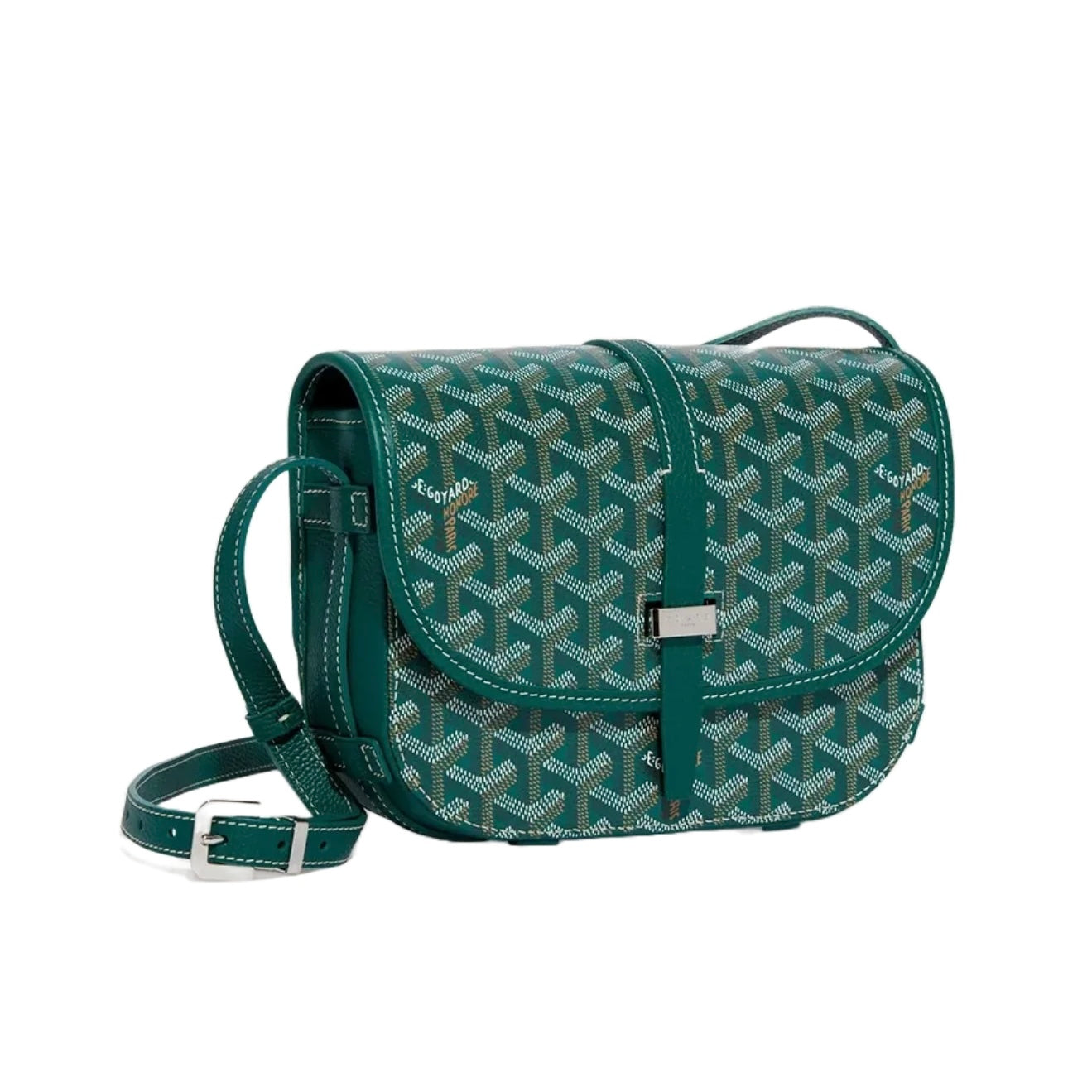 حقيبة Goyard Goyardine Belvedere II Green PM Messenger