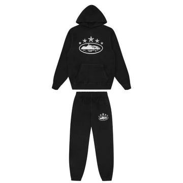 Corteiz 5 Starz Alcatraz Tracksuit Black