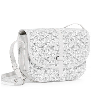 حقيبة Goyard Goyardine Belvedere II White PM Messenger 