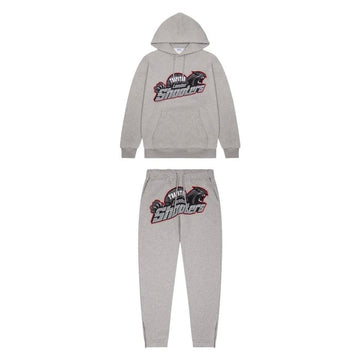 Trapstar Shooters Grey Red Edge London Tracksuit