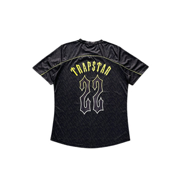 Trapstar T Football Jersey- Black/Lime
