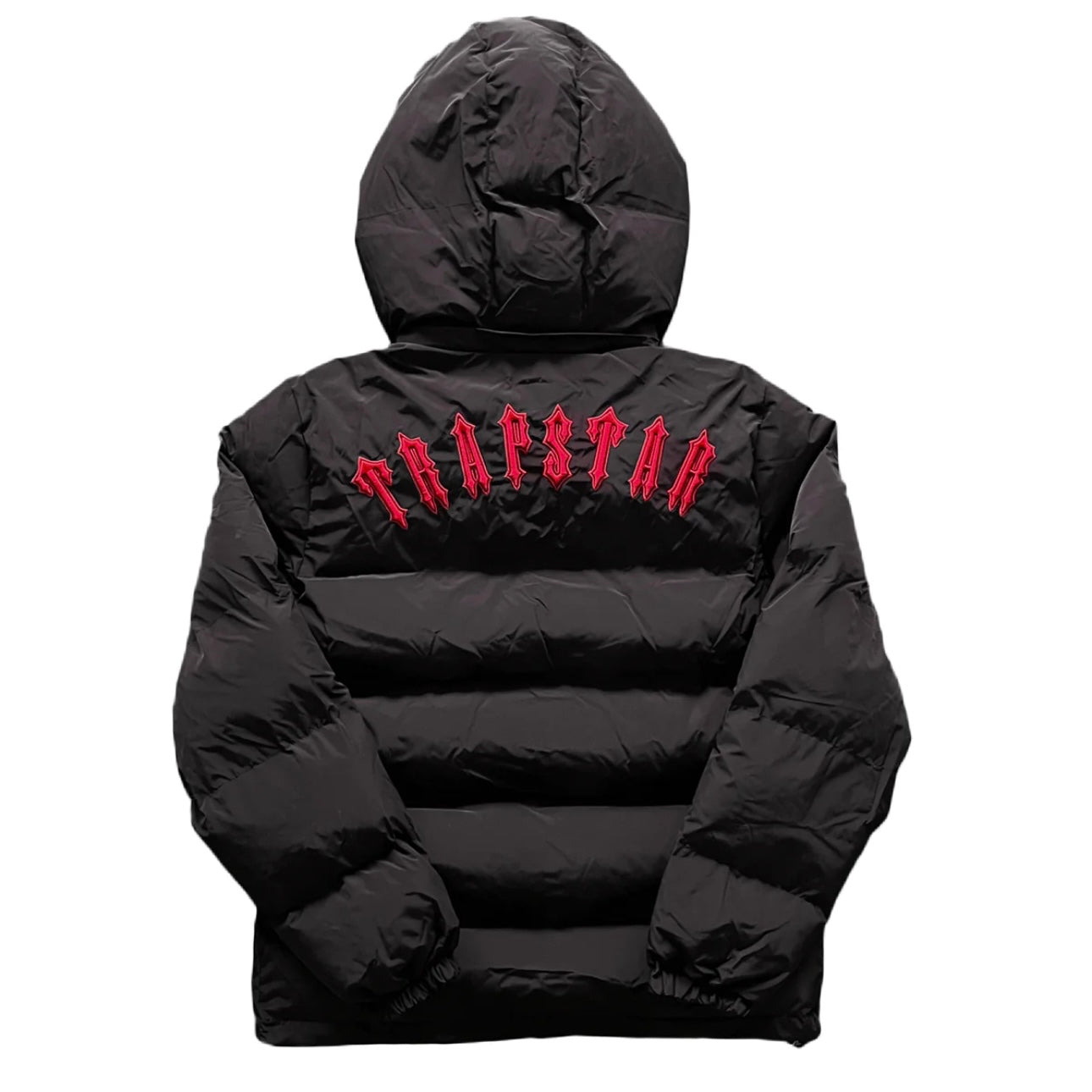 Trapstar Irongate Puffer Jacket Red/Black Detachable hood