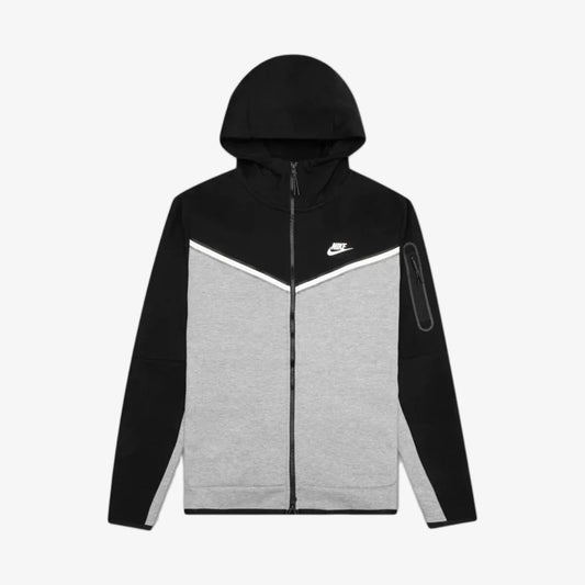 هودي Nike Tech Fleece باللونين الرمادي والأسود