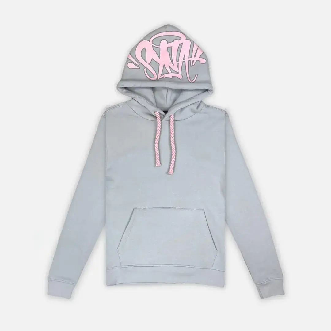 Syna World Hoodie- Grey/Pink