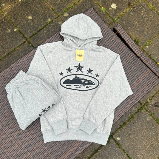 Corteiz 5 Starz Alcatraz Tracksuit Grey