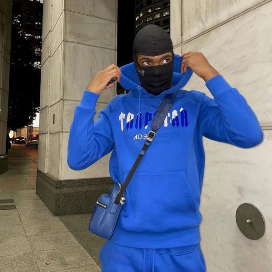 Trapstar Decoded Hooded Tracksuit Dazzling Blue/White