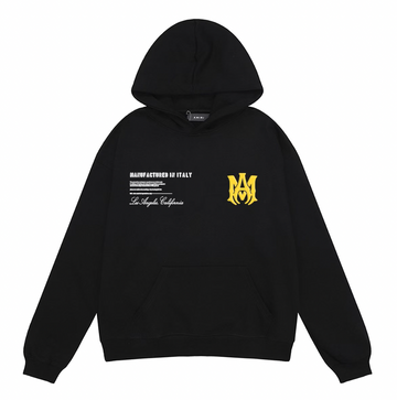 Amiri "Manufactured In Italy" Hoodie Black