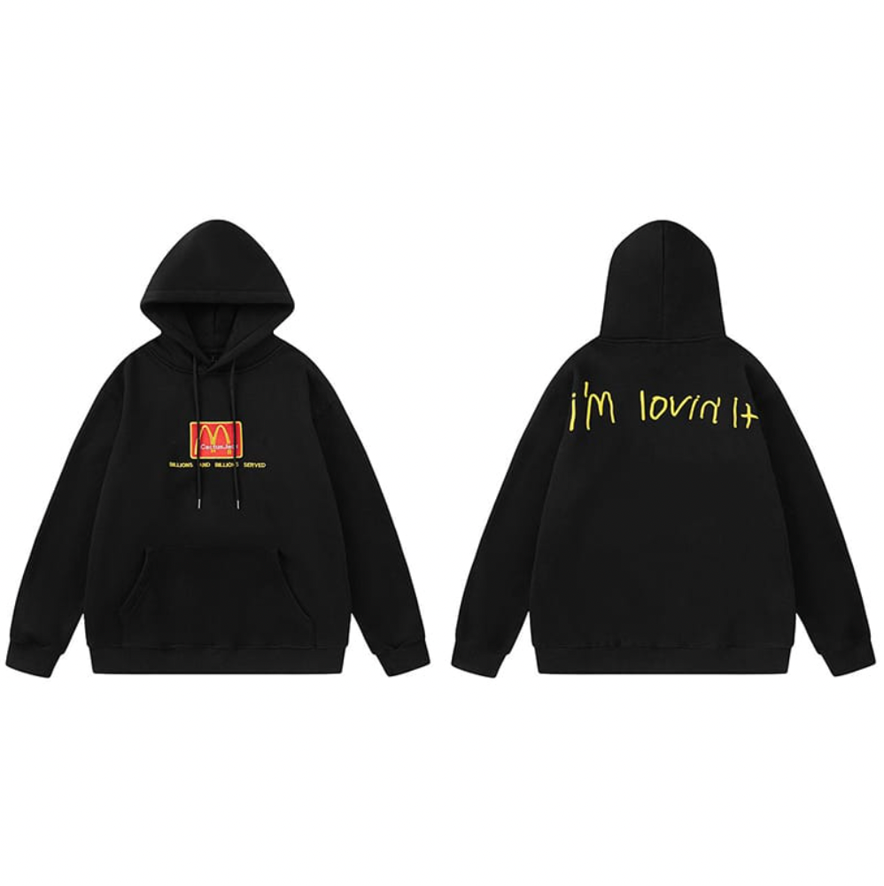 Cactus Jack x McDonalds "i'm lovin' it" Hoodie Black