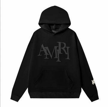 Amiri Puff Print Hoodie Black