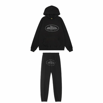 Corteiz Alcatraz Tracksuit Black On Black