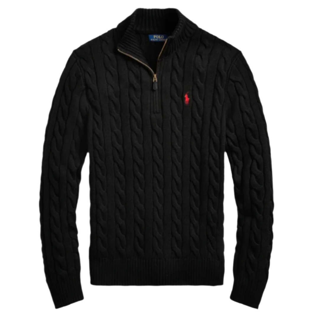 Ralph Lauren Quarter Zip Black