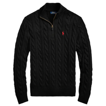 Ralph Lauren Quarter Zip Black