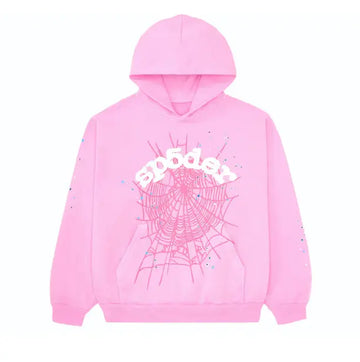 Sp5der Hoodie Light Pink