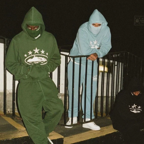 Corteiz 5 Starz Alcatraz Tracksuit Green