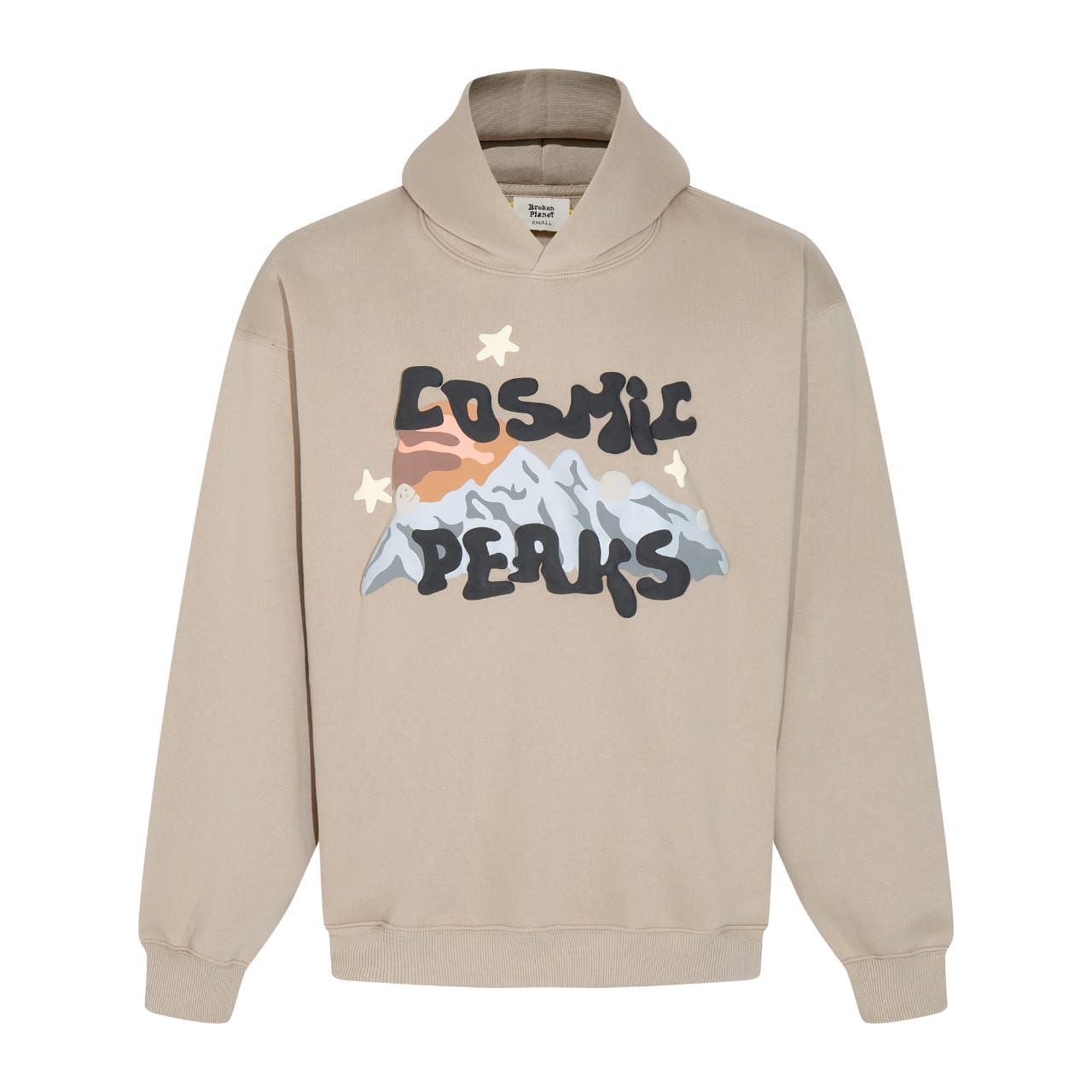 Broken Planet "Cosmic Peaks" Hoodie Beige