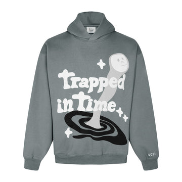 Broken Planet "Trapped In Time" Hoodie Grey