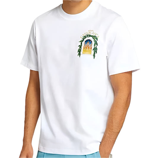 Casablanca T Shirt White "Avenida"